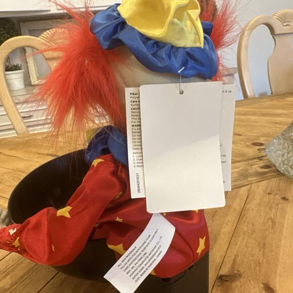 Skeleton Clown Animated Talking Moving Halloween Creepy Trick r Treat Candy Bowl - Picture 5 of 12